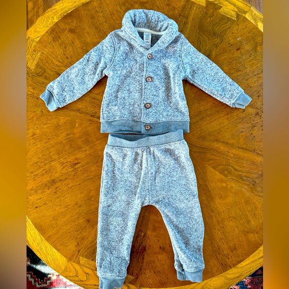Carter’s Just One You Grey Heathered Sweater & Pants Set - Picture 1 of 5